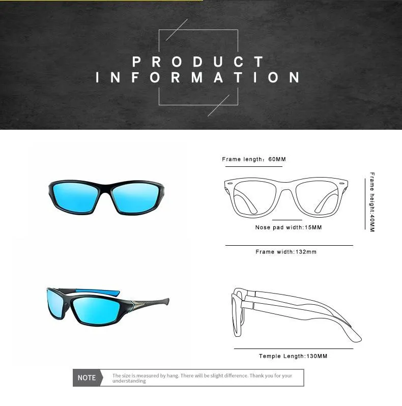 Men Classic Vintage Polarised Driving Sun Glasses