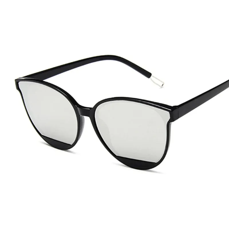 Minimalist Classic Anti-reflective Mirror Sunglasses with UV Protection