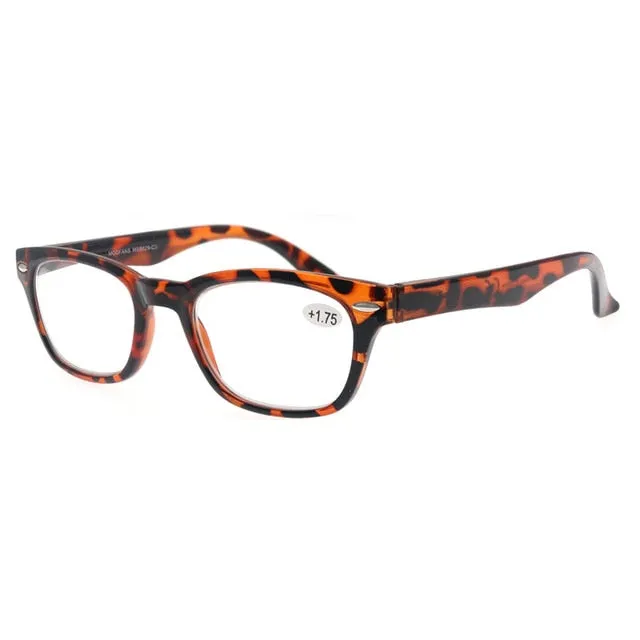 ModFan Unisex Full Rim Square Acetate Reading Glasses Msr029