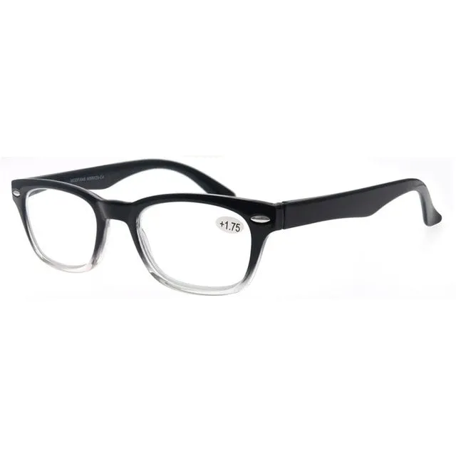 ModFan Unisex Full Rim Square Acetate Reading Glasses Msr029