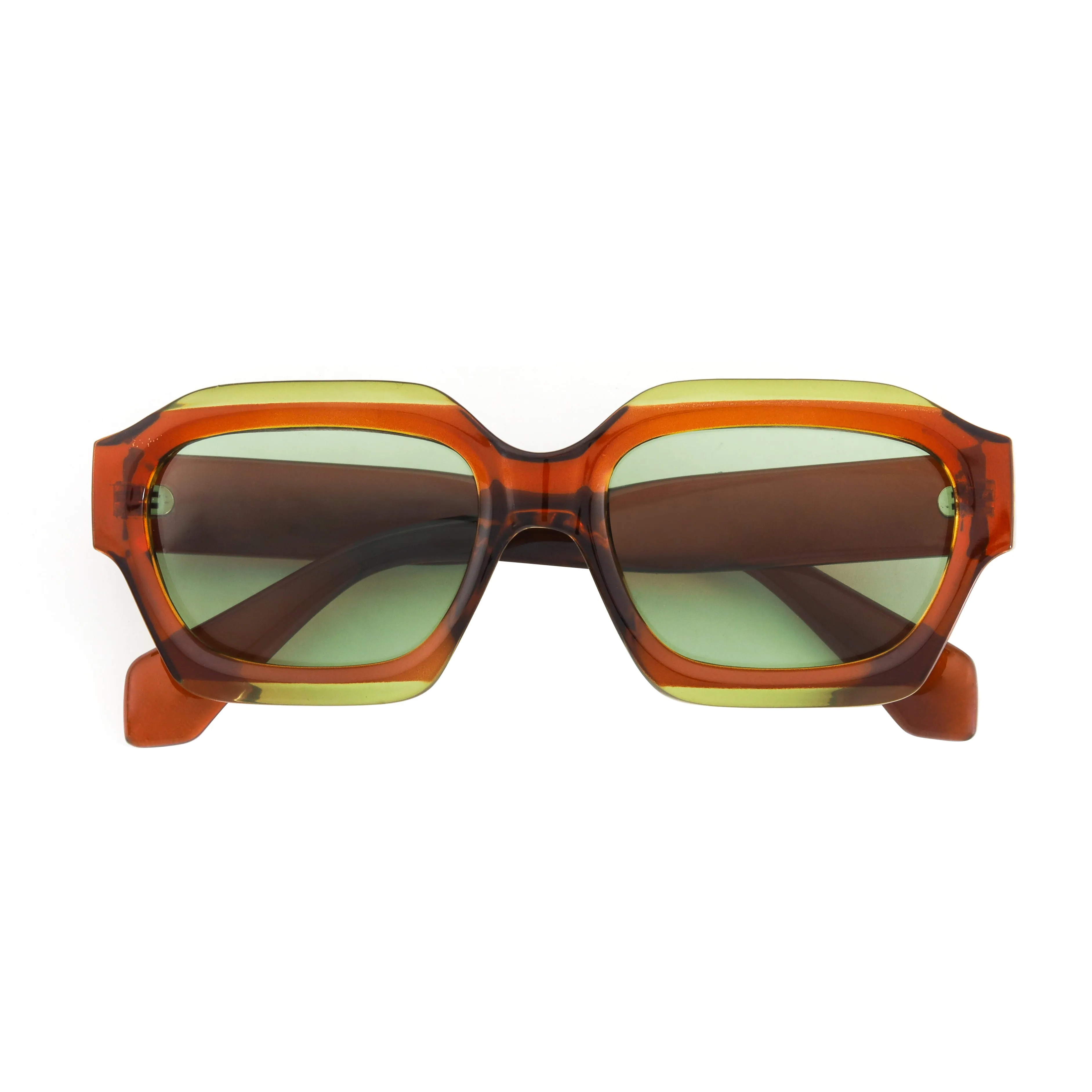 MONA | Brown & Green Accent | Green Polarized Lens