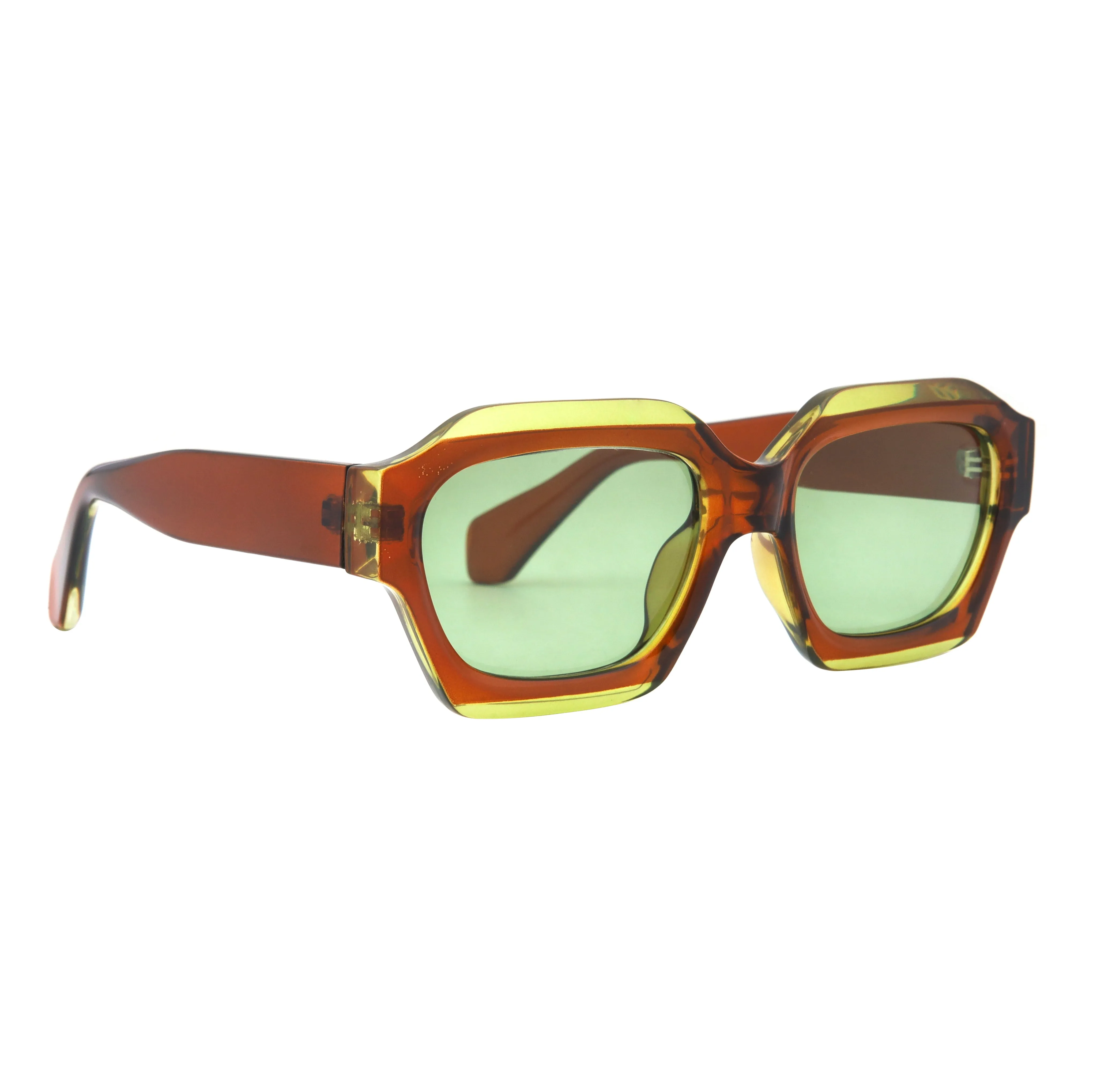 MONA | Brown & Green Accent | Green Polarized Lens