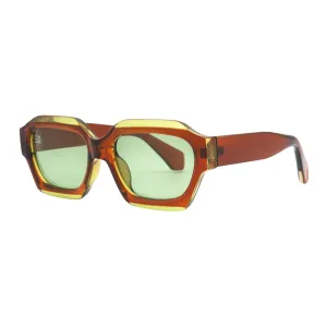 MONA | Brown & Green Accent | Green Polarized Lens