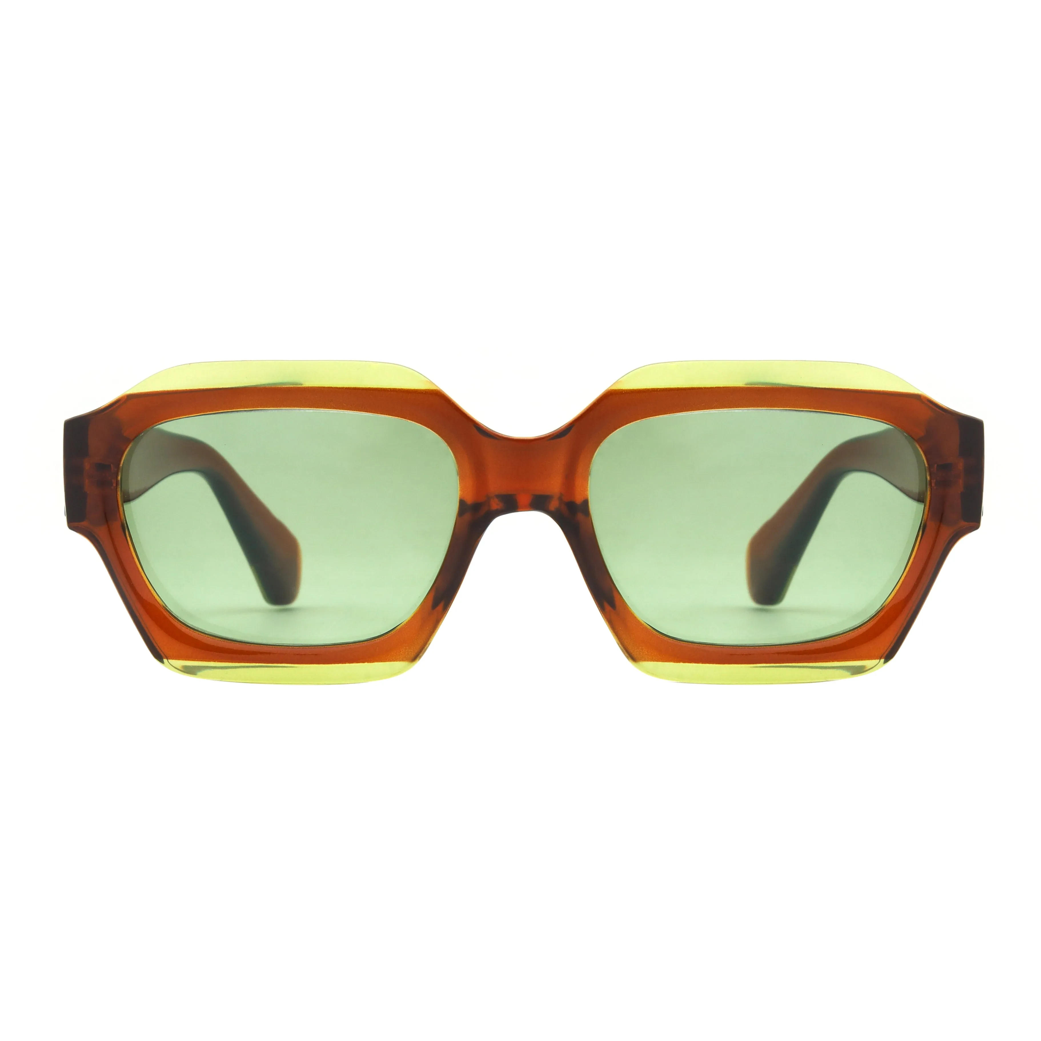 MONA | Brown & Green Accent | Green Polarized Lens