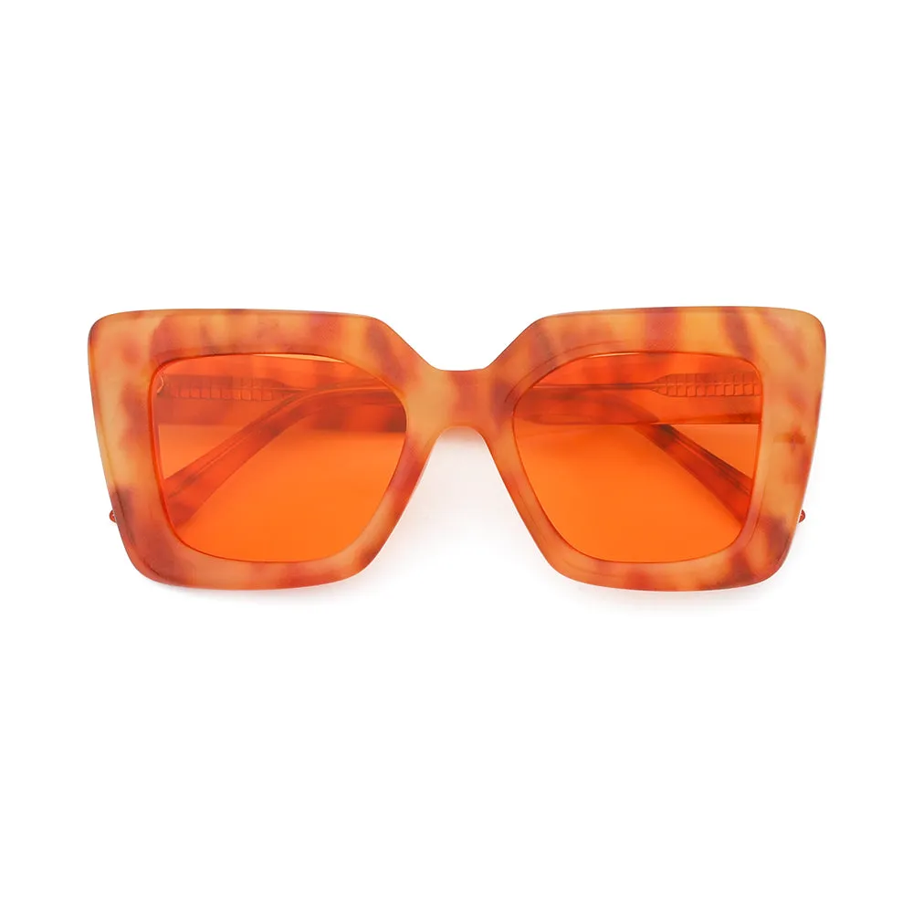 MONIQUE | Amber Tortoise | Orange Lens