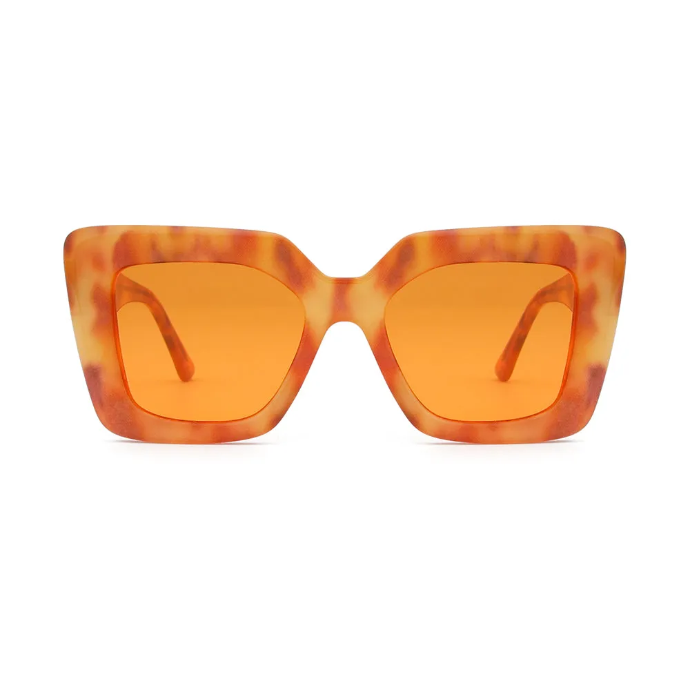 MONIQUE | Amber Tortoise | Orange Lens