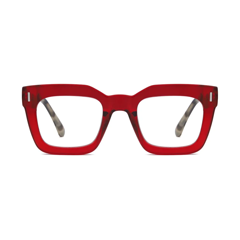 NESS | Transparent Red | Grey Tortoise | Blue Light