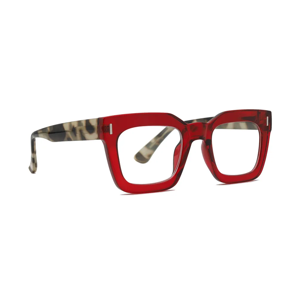 NESS | Transparent Red | Grey Tortoise | Blue Light