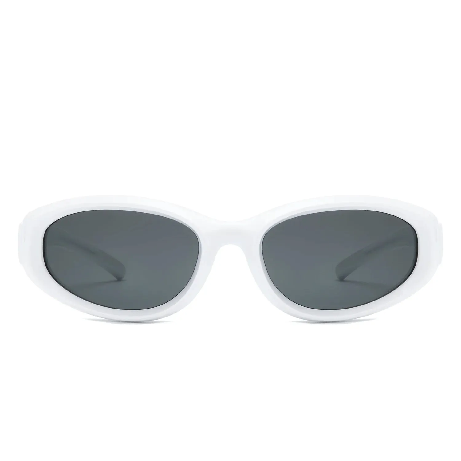 Nudge - Rectangle Retro Chic Oval Fashion Sunglasses