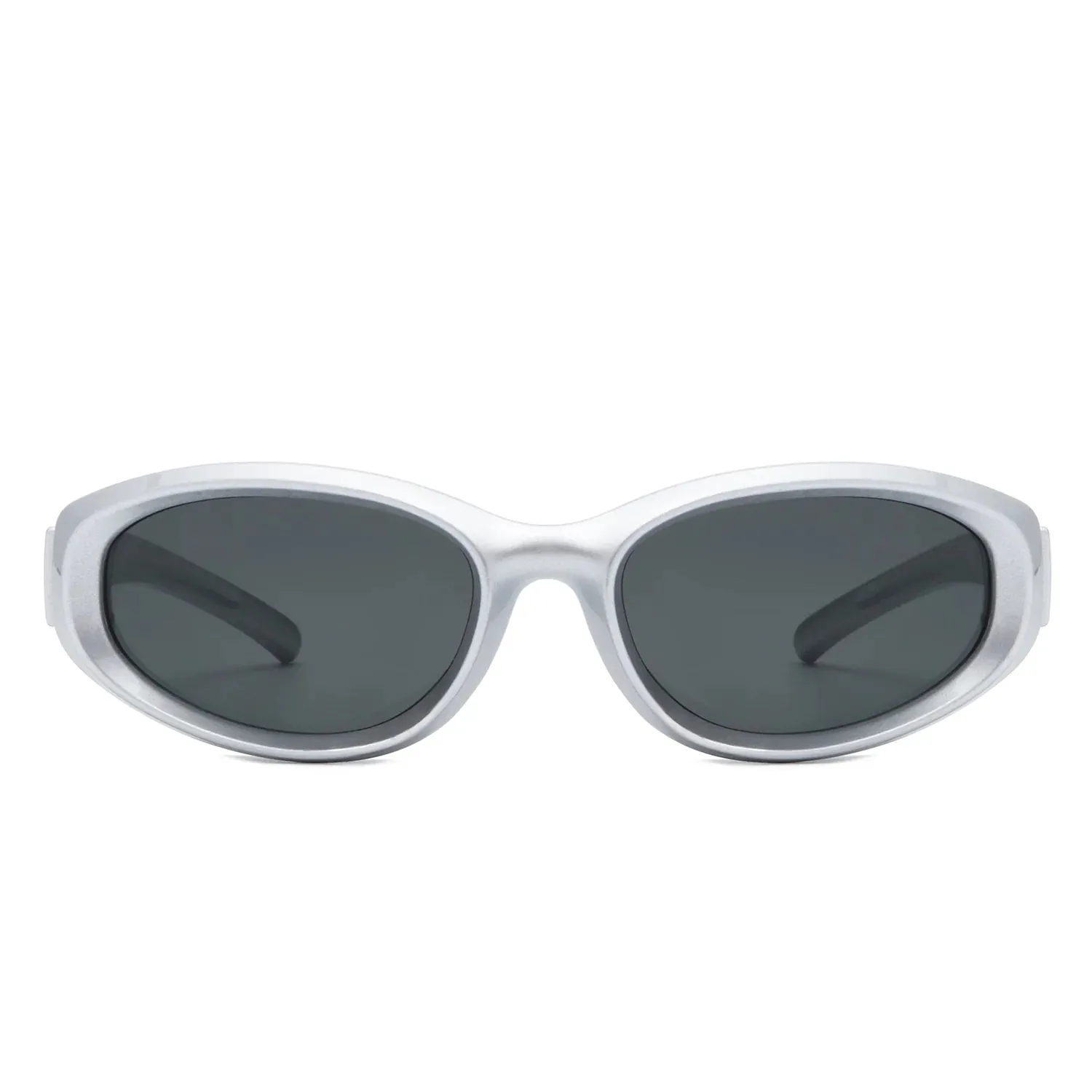 Nudge - Rectangle Retro Chic Oval Fashion Sunglasses