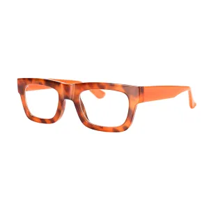 OLLIE | Amber Tortoise | Orange | Blue Light