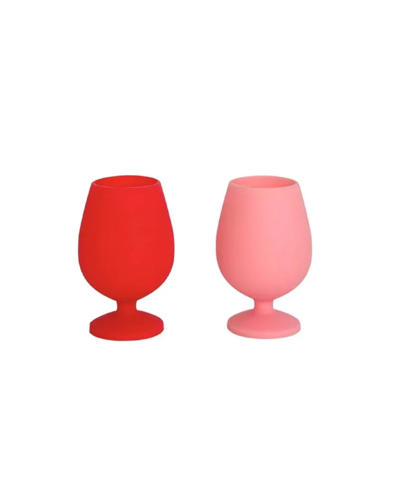 Porter Green Stem Silicone Glasses - Cherry   Blush