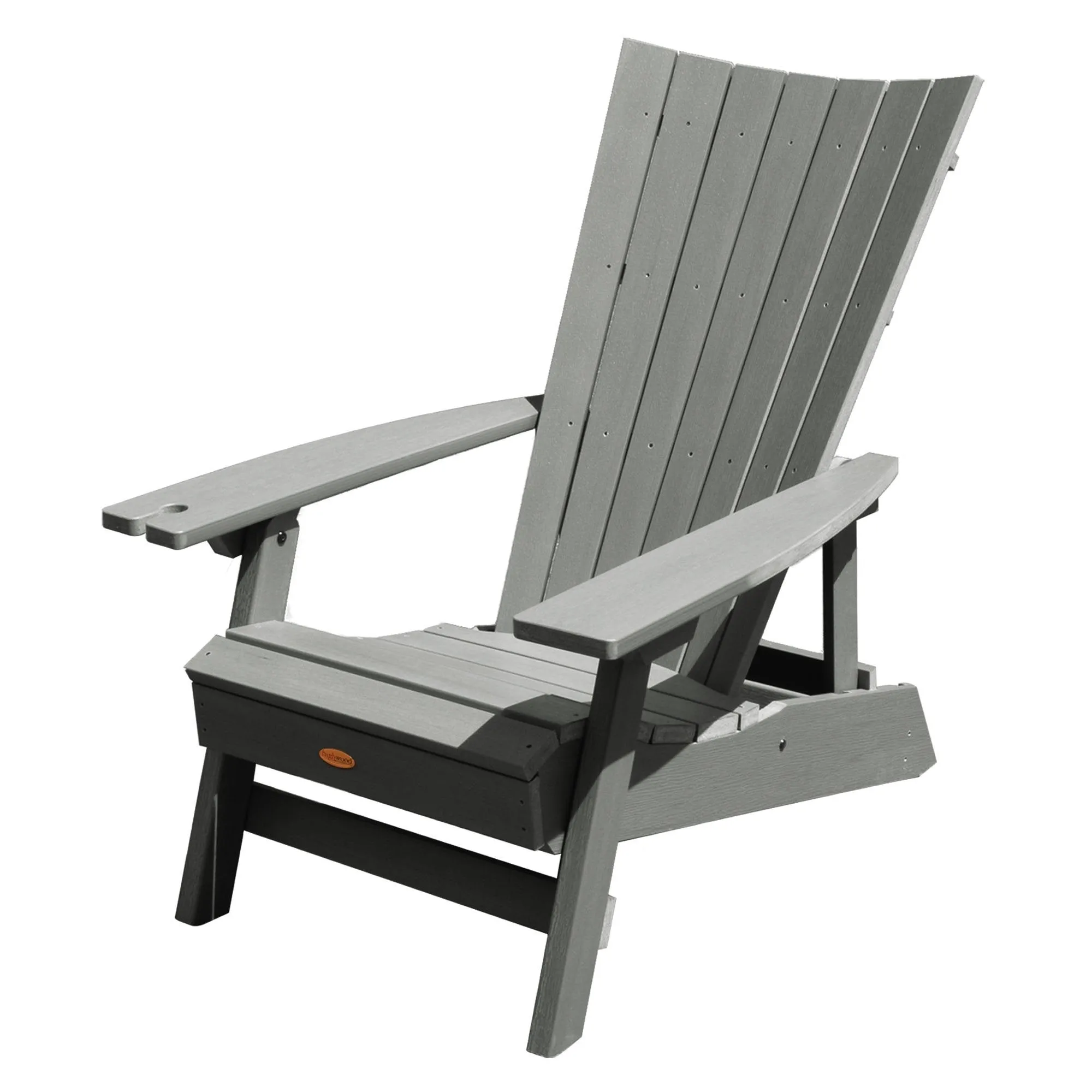 Refurbished Manhattan Beach Adirondack Chair with Wine Glass Holder