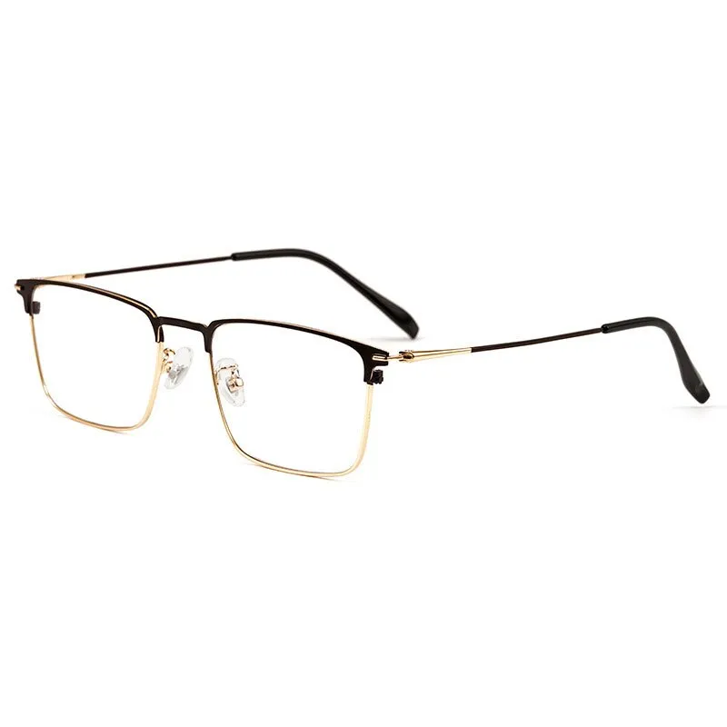 Reven Jate Men's Full Rim Square Alloy Eyeglasses 0606