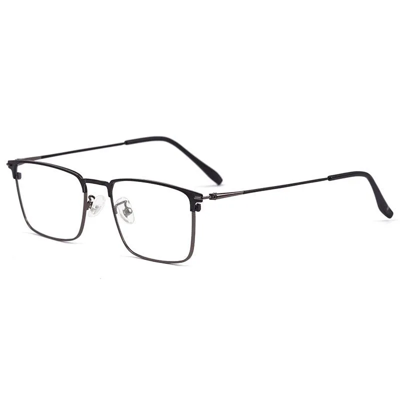 Reven Jate Men's Full Rim Square Alloy Eyeglasses 0606