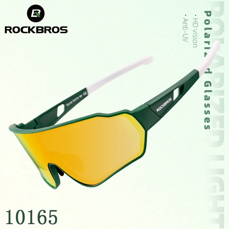 Rockbros Unisex Full Rim Rectangle Acetate Polarized Cycling Sunglasses 1000