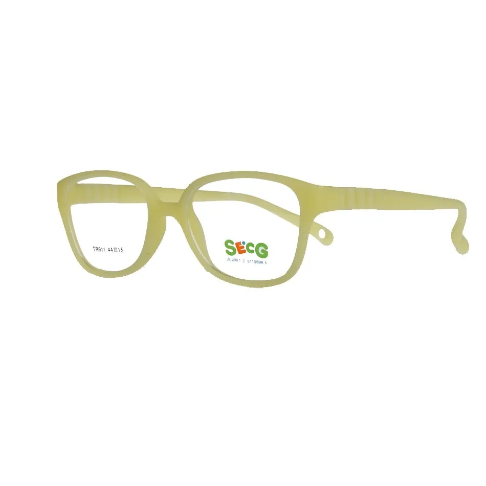 Secg's Unisex Children's Full Rim Square Tr 90 Titanium Eyeglasses Tr911