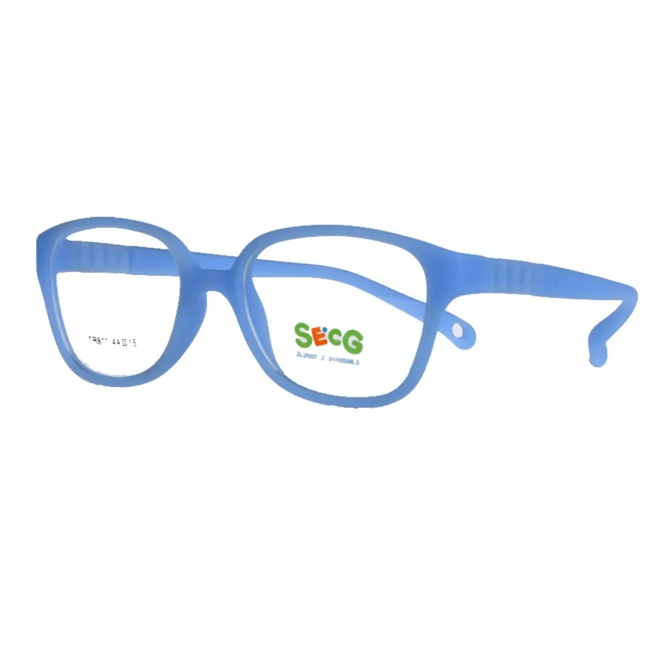 Secg's Unisex Children's Full Rim Square Tr 90 Titanium Eyeglasses Tr911