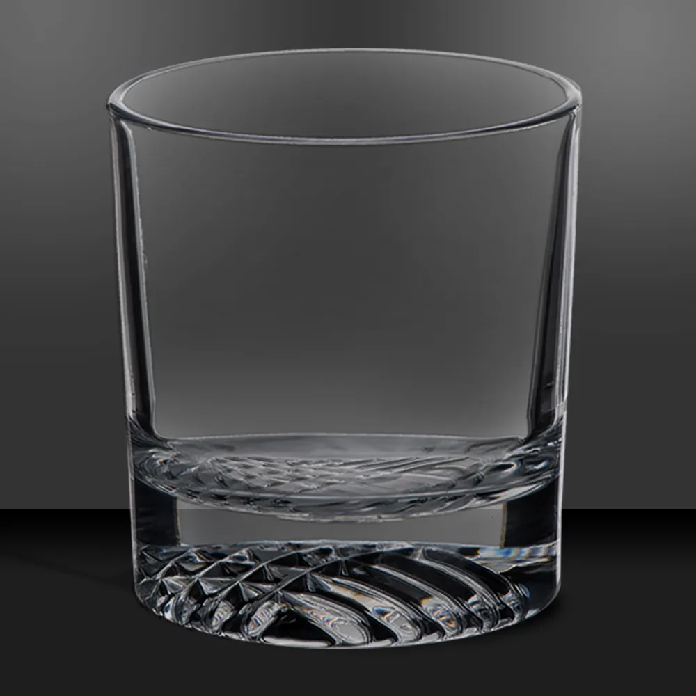 Set of 4 Round 9 oz Whiskey Glasses in Gift Box