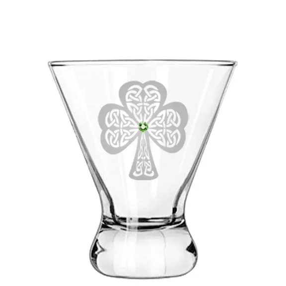 Shamrock Modern Cocktail Glasses