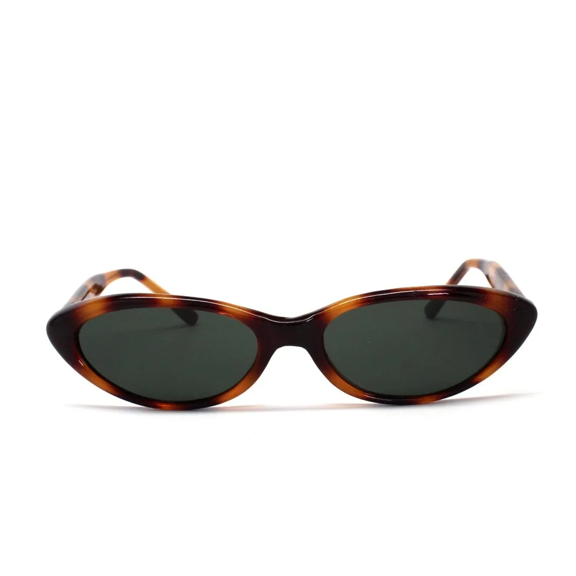 //Style 19// Vintage Small Size Benatar Triangle Sunglasses - Brown