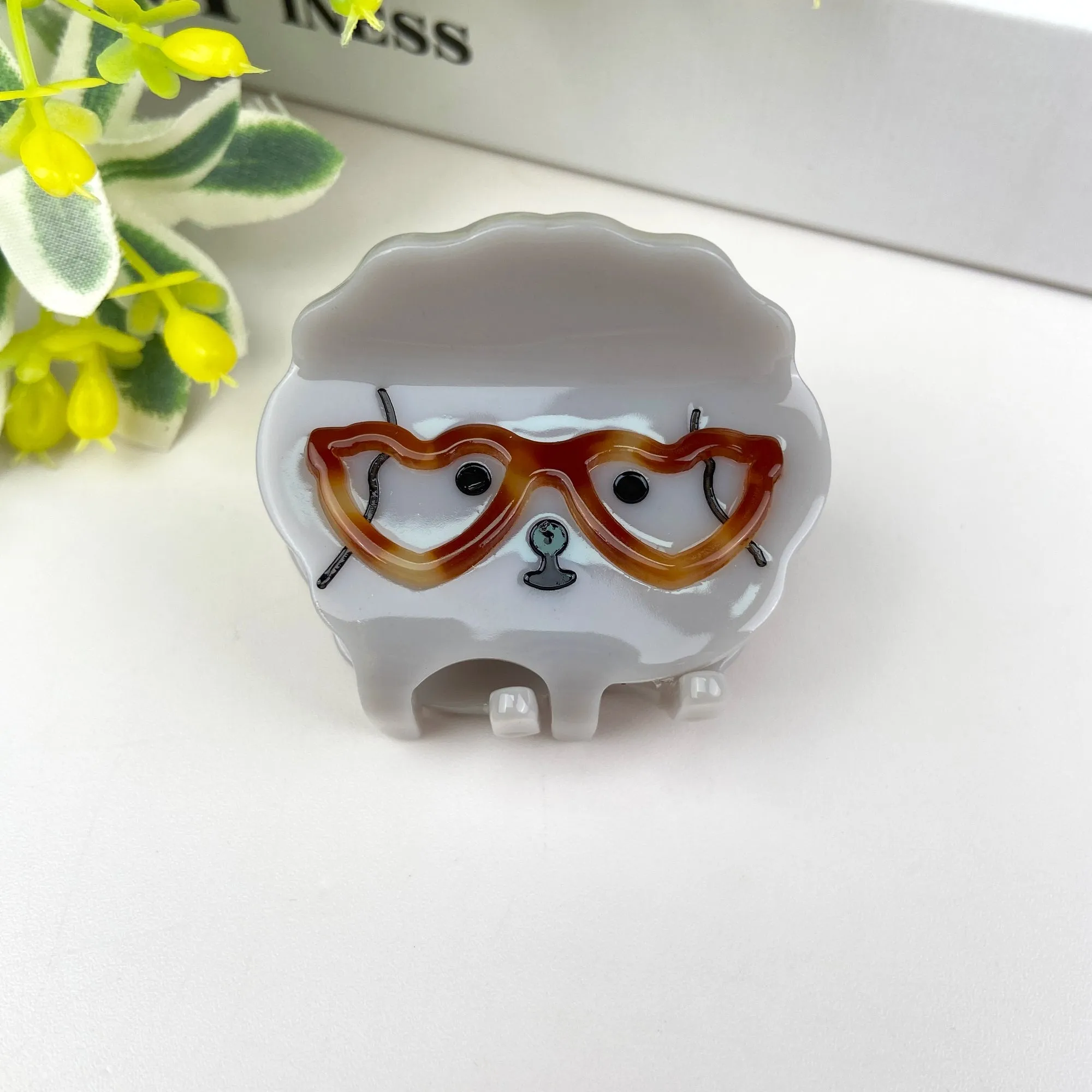 The Diva Soap Hair Clip: Small Glasses Dogs