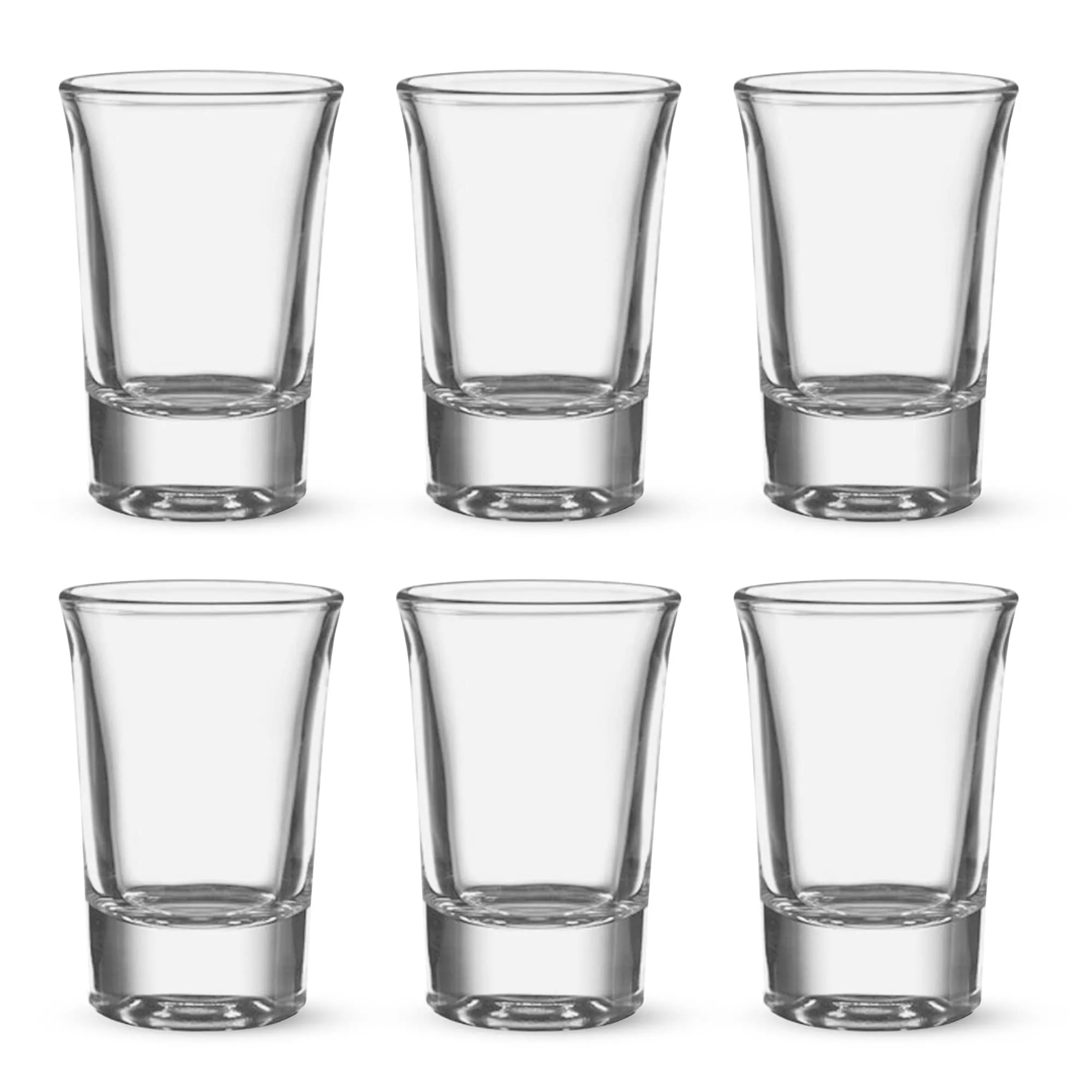 Treo By Milton Hot - Shot Clear Glass Tumbler Set of 6, 40 ml Each, Transparent | Juice | Shot | Wine | Dishwasher Safe