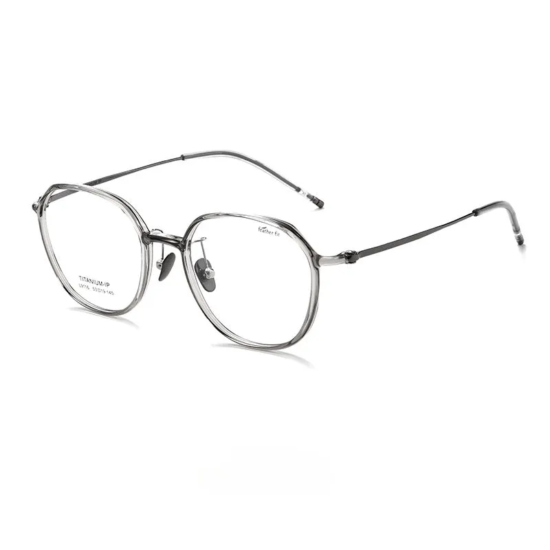 Ultra-light 7.1g Oval Titanium  Frame Progessive Photochromic Reading Glasses