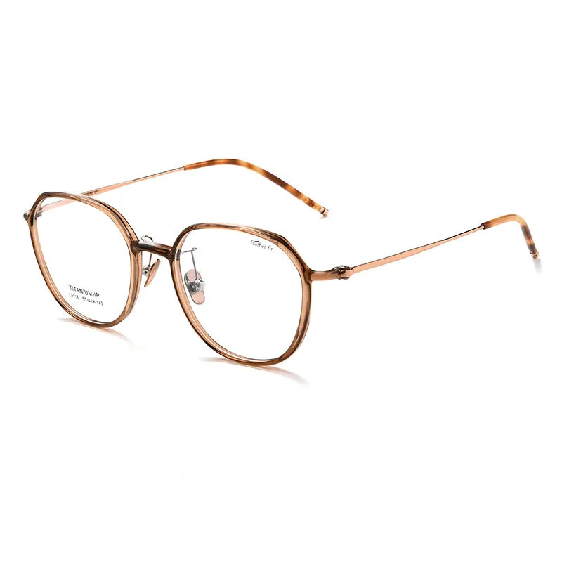 Ultra-light 7.1g Oval Titanium  Frame Progessive Photochromic Reading Glasses