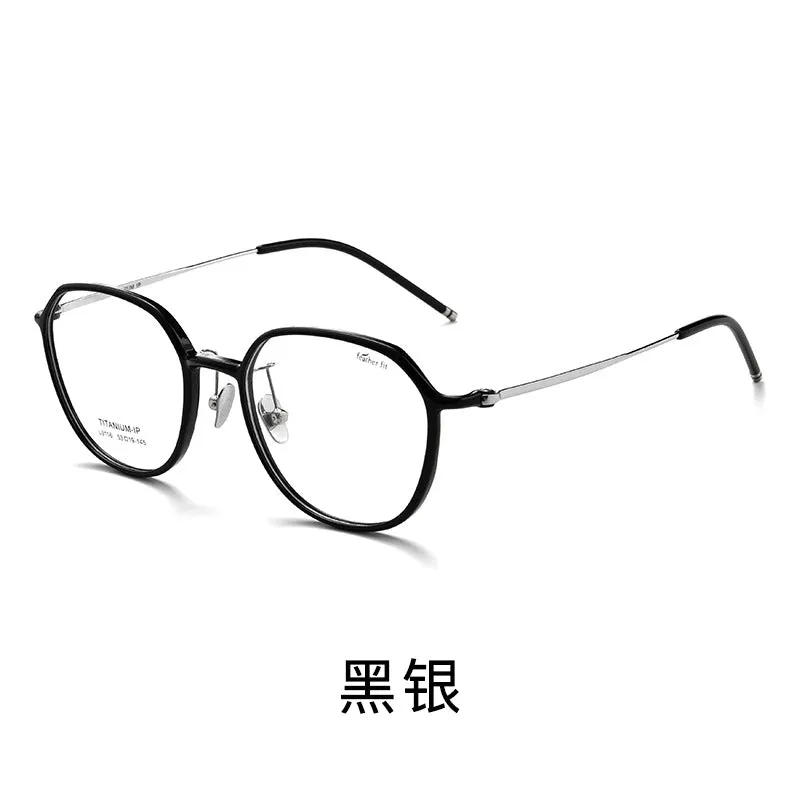 Ultra-light 7.1g Oval Titanium  Frame Progessive Photochromic Reading Glasses