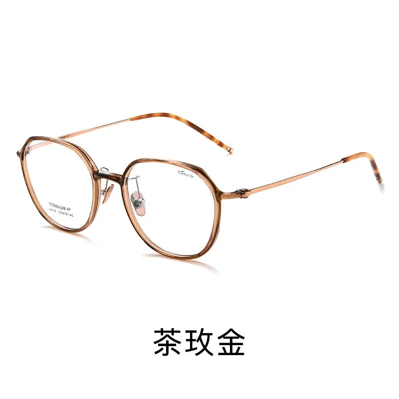 Ultra-light 7.1g Oval Titanium  Frame Progessive Photochromic Reading Glasses