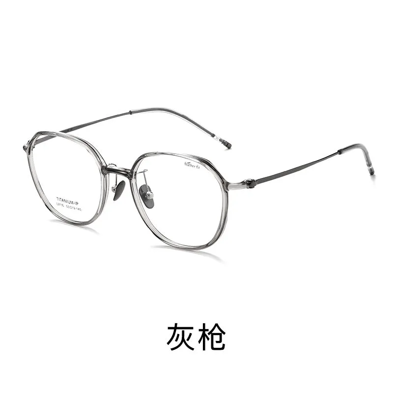 Ultra-light 7.1g Oval Titanium  Frame Progessive Photochromic Reading Glasses