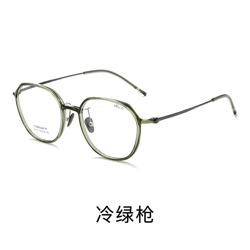 Ultra-light 7.1g Oval Titanium  Frame Progessive Photochromic Reading Glasses