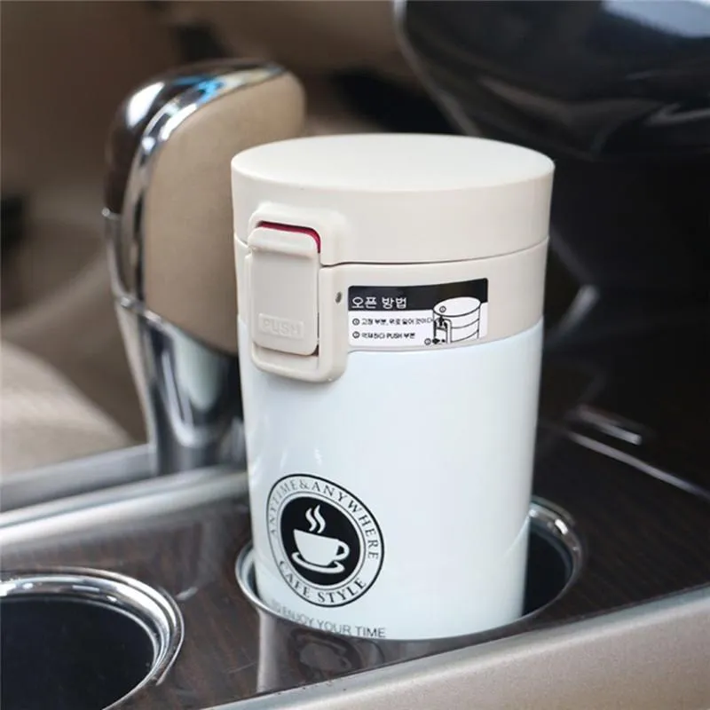 Vacuum Insulated Travel Stainless Steel Tea Coffee Flask Thermos Mug