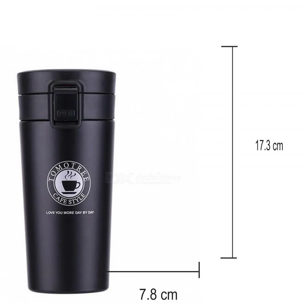 Vacuum Insulated Travel Stainless Steel Tea Coffee Flask Thermos Mug