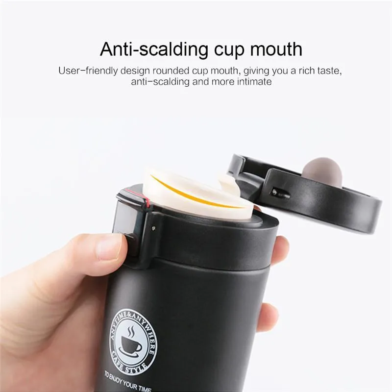 Vacuum Insulated Travel Stainless Steel Tea Coffee Flask Thermos Mug