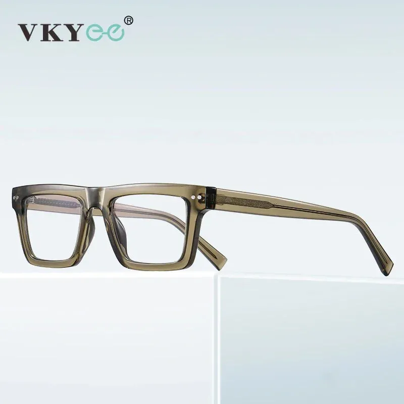 Vicky Women's Full Rim Brow Line Square Tr 90 Titanium Reading Glasses 2196