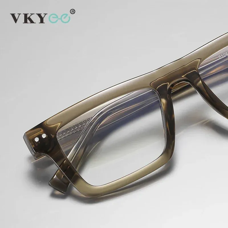 Vicky Women's Full Rim Brow Line Square Tr 90 Titanium Reading Glasses 2196