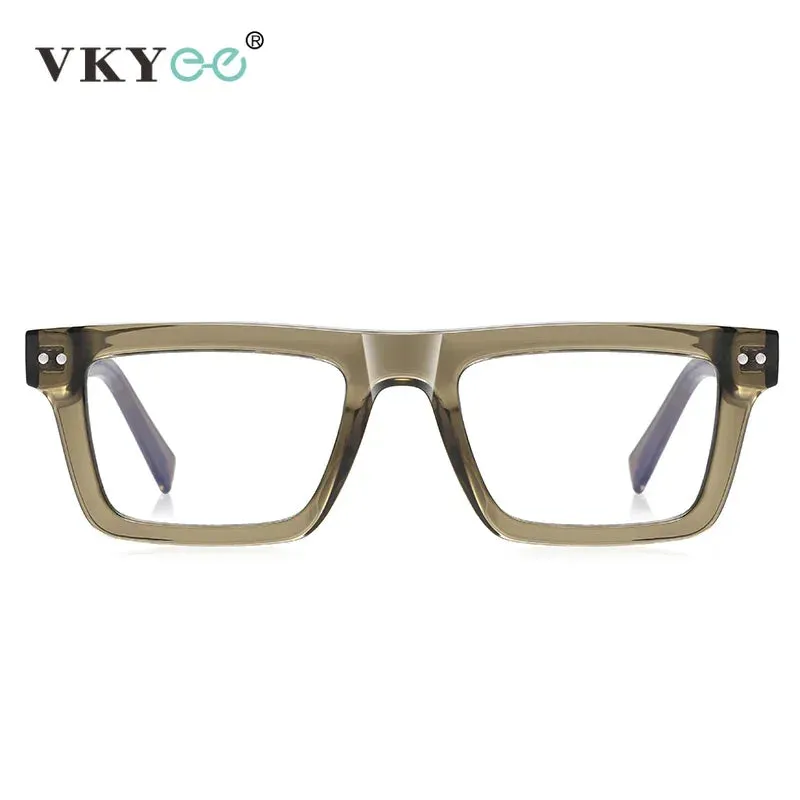 Vicky Women's Full Rim Brow Line Square Tr 90 Titanium Reading Glasses 2196