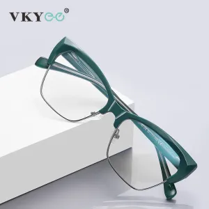 Vicky Women's Full Rim Butterfly Tr 90 Alloy Reading Glasses 2180