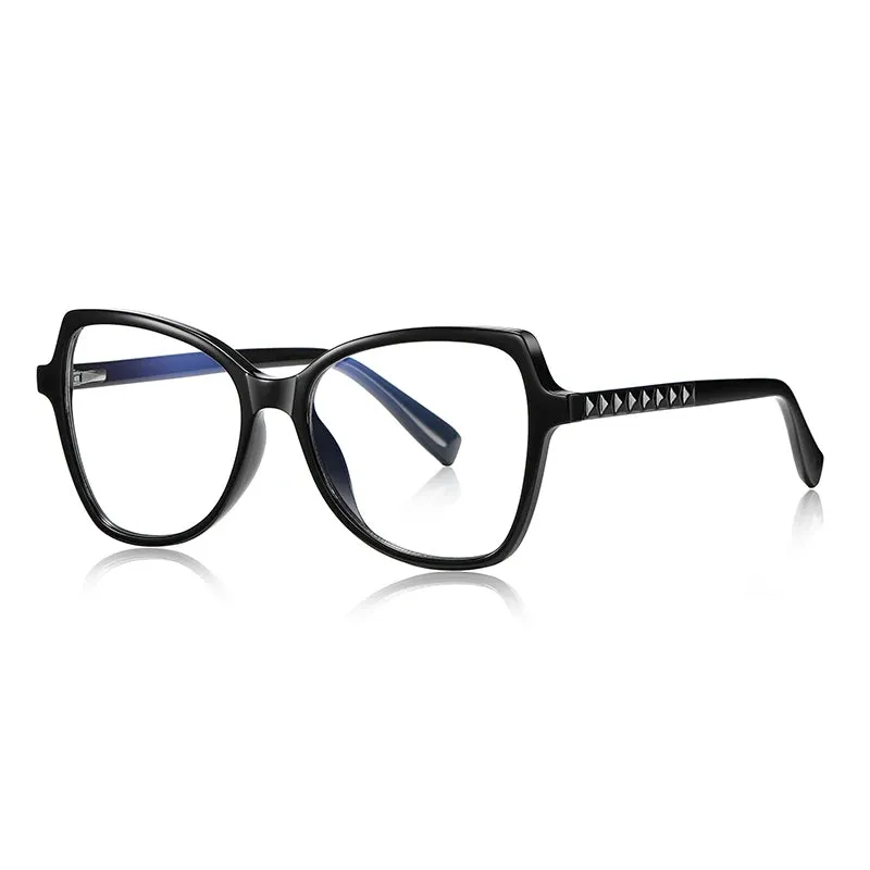 Vicky Womens Full Rim Cat Eye Square Plastic Reading Glasses 2137