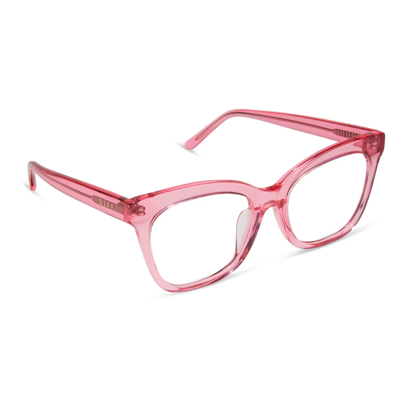 WINSTON - CANDY PINK CRYSTAL   PRESCRIPTION GLASSES