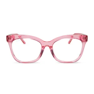 WINSTON - CANDY PINK CRYSTAL   PRESCRIPTION GLASSES