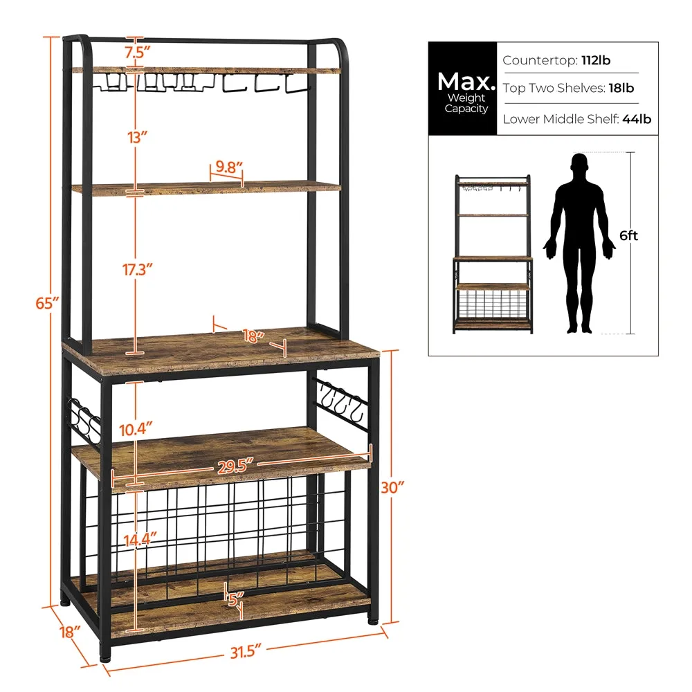 Yaheetech  65″ Wine Bakers Rack