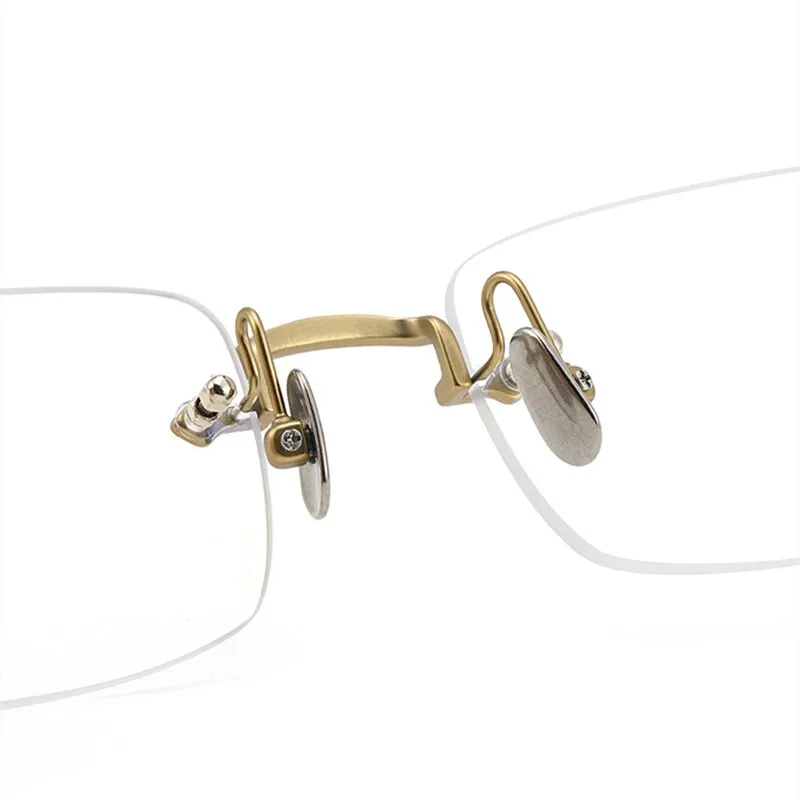 Yimaruili Men's Rimless Titanium Frame Eyeglasses WYB8808