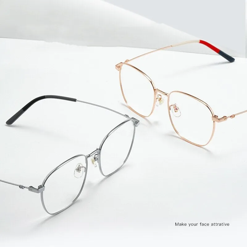 Yimaruili Unisex Full Rim Titanium Frame Eyeglasses 7525