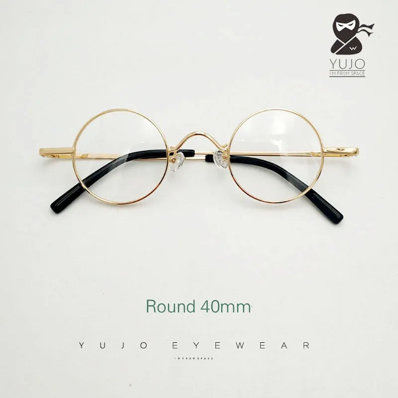 Yujo Unisex Full Rim Round Eyeglasses Alloy Eyeglasses 811008