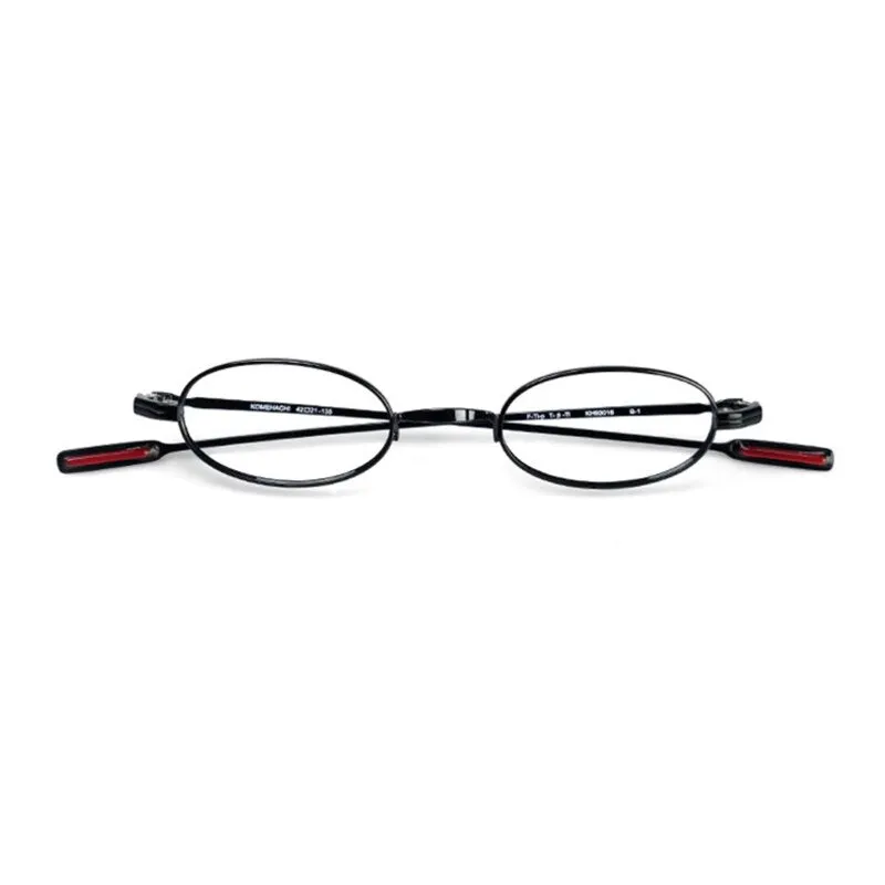 Yujo Unisex Full Rim Titanium Irregular Polygon Reading Glasses Y042