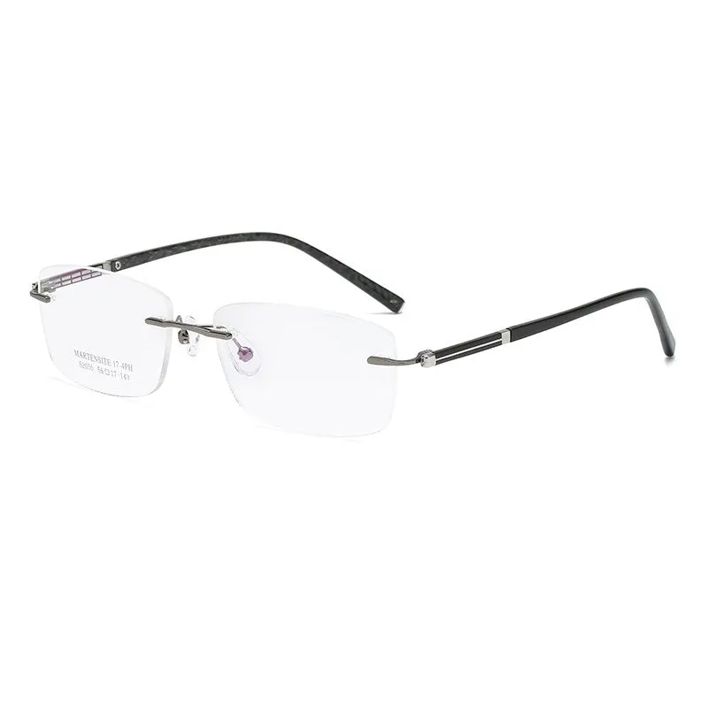 Zirosat 52050 Men's Eyeglasses Square Rimless