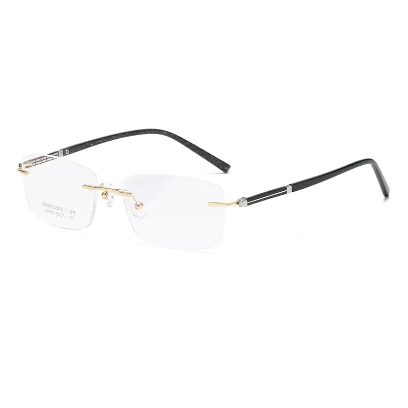 Zirosat 52050 Men's Eyeglasses Square Rimless